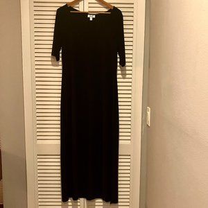 dressbarn Size XL Full Length Maxi Dress in Black